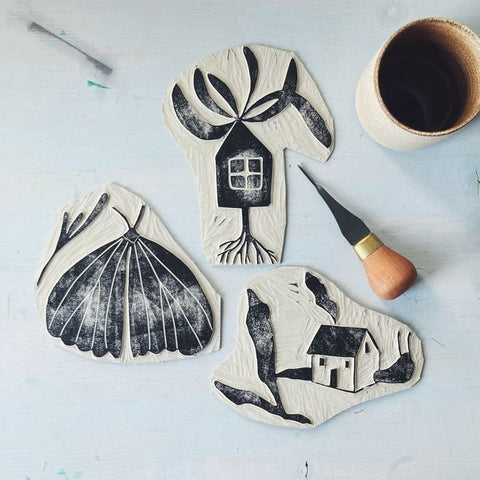 Linocut × Ceramica - (acconto) - Terralenta