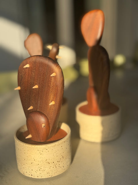 Pala di fico d’India in legno di Ipè