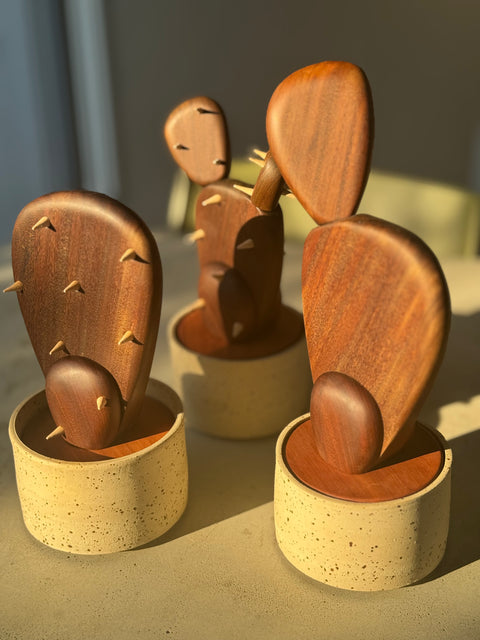 Pala di fico d’India in legno di Ipè