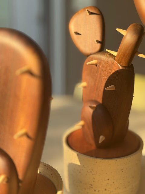 Pala di fico d’India in legno di Ipè
