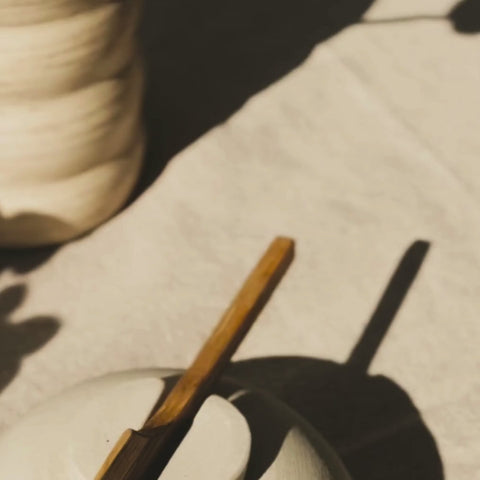 Burriera con coltello in rovere